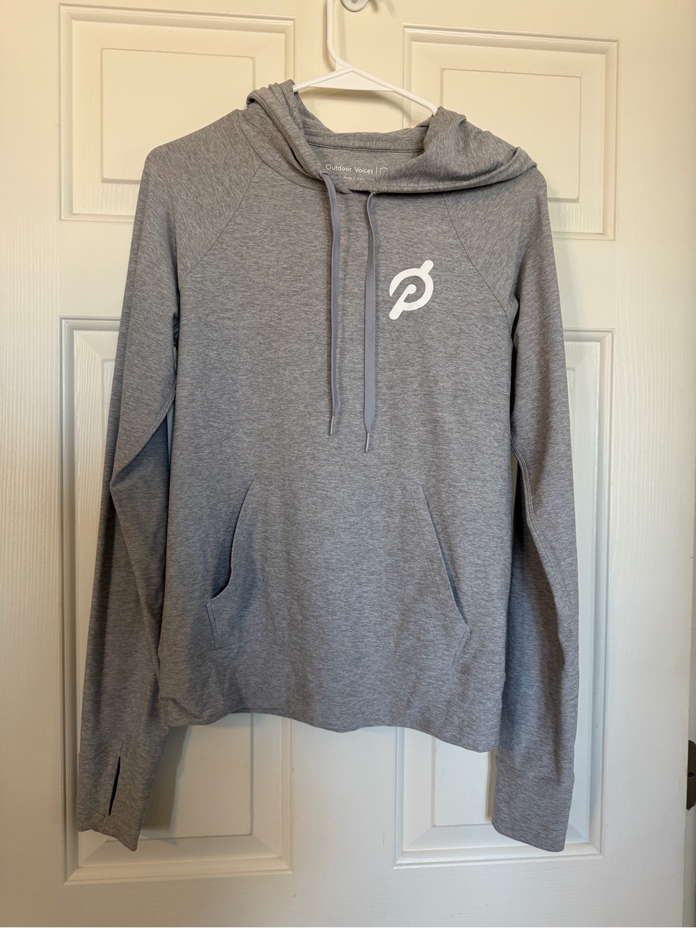 Peloton x Outdoor Voices Gray Pullover Hoodie - size S